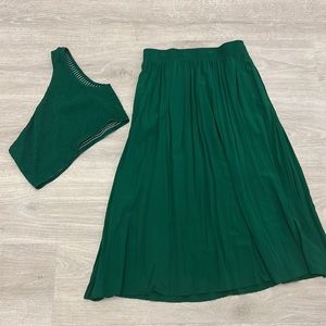 Skirt and top set